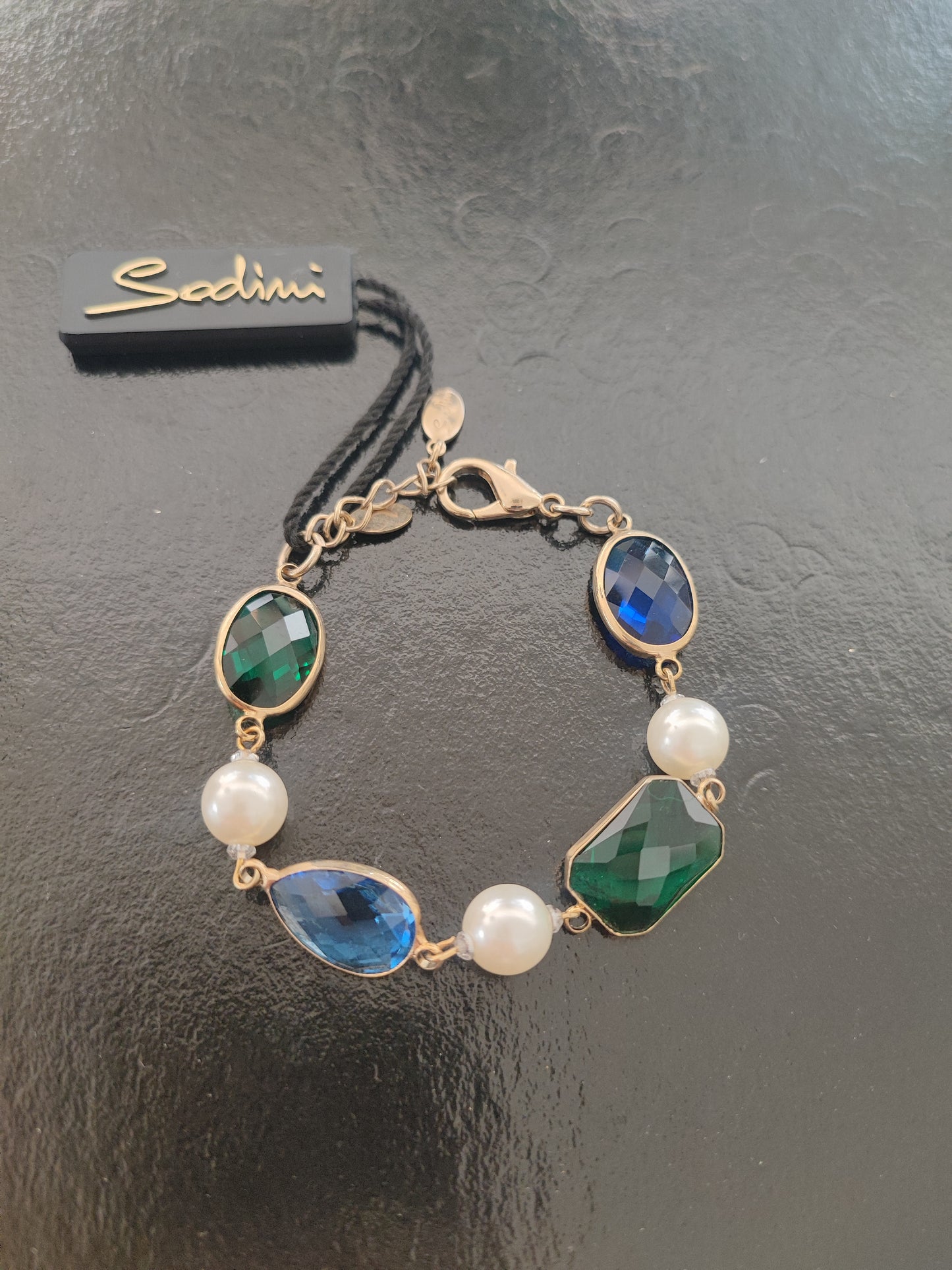BRACCIALE SODINI CATENA PIETRE E PERLE