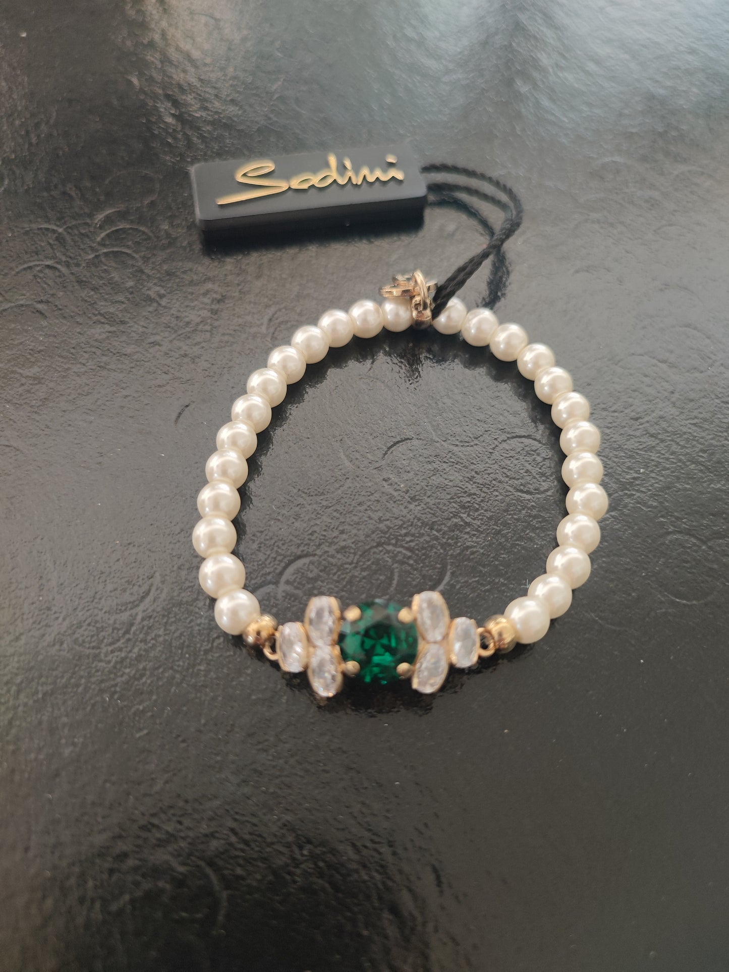 BRACCIALE SODINI ELASTICO PERLE E PIETRA SMALL