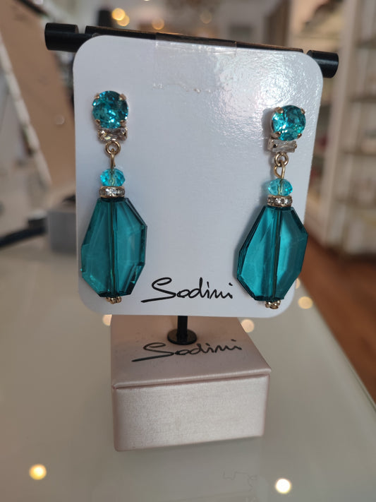 ORECCHINI SODINI PENDENTI TURCHESI