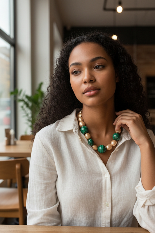 GIROCOLLO BOULE GOLD E SMERALDO