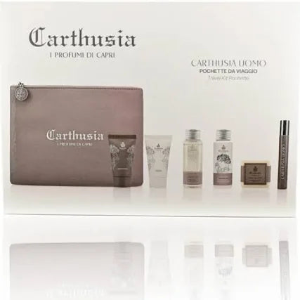 POCHETTE UOMO CARTHUSIA KIT REGALO TRAVEL SIZE