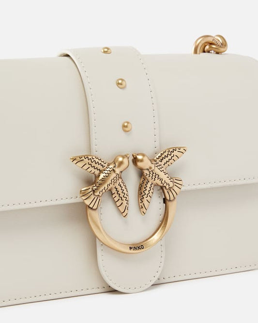 PINKO Borsa a tracolla piccola Love Bag in pelle